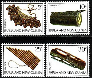 Папуа Новая Гвинея, 1969, Музыкальные инструменты, 4 марки